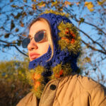 Çiçek Desenli Püsküllü Balaklava – Image 5