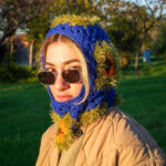 Çiçek Desenli Püsküllü Balaklava – Image 8