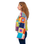 Neşeli Kareler Örgü Hırka - Görsel 3