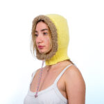 Özelleştirilebilir Yumuşak Kenarlı Kapüşonlu El Örgüsü Balaklava - Görsel 3