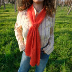 Işıltılı Örgü Fular | %100 El Yapımı Güllü Tasarım — изображение 4